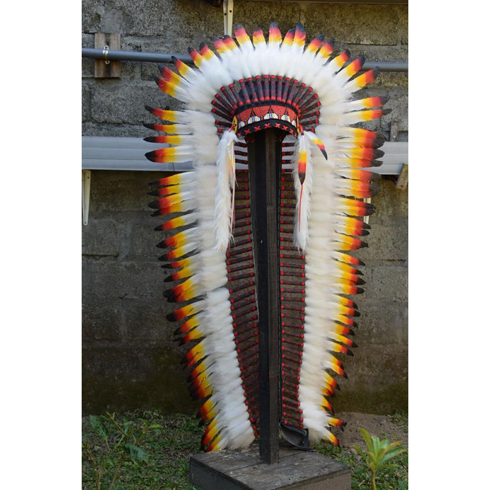 TOPI INDIAN - INDIAN HEADDRESS LONG ANGSA MONTE GERMANISH