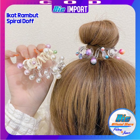 2 Pcs Ikat Rambut Spiral Ball Doff Premium Impor Best Seller