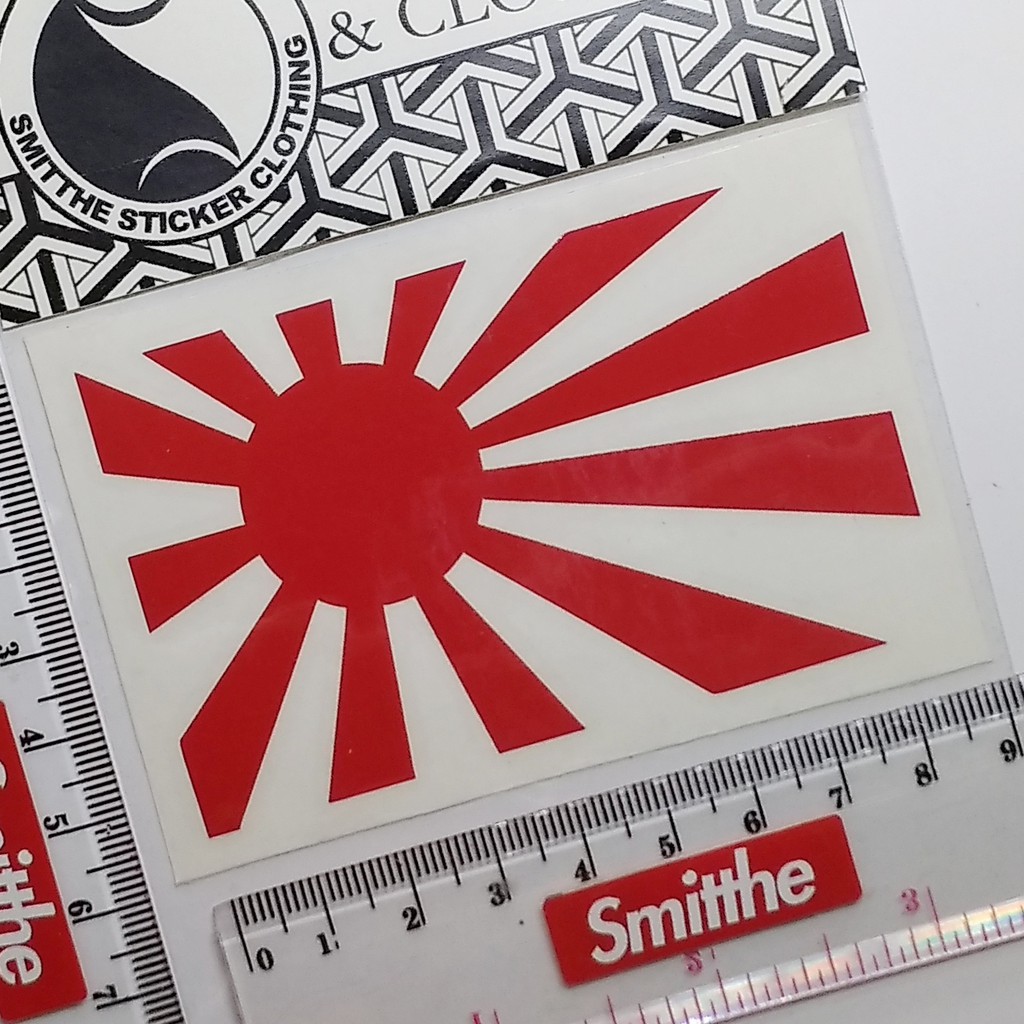 Sticker Mobil Rising Sun Logo JDM Japan Cutting Stiker untuk Aksesoris Mobil Motor