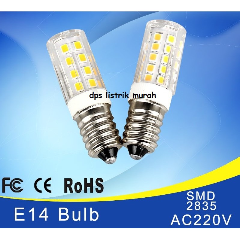 Lampu Led Jagung E14 5W Warm White Lampu Kulkas E14 5W Kuning