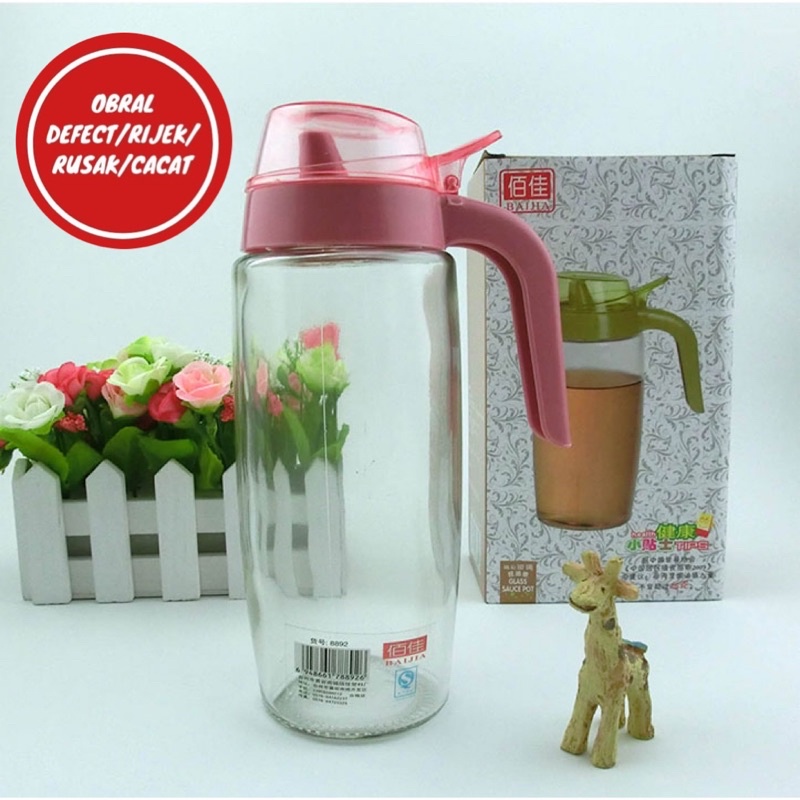 [OBRAL RIJEK] Botol Minyak Serbaguna Seasoning Glass Jar 550ml - ZL2017