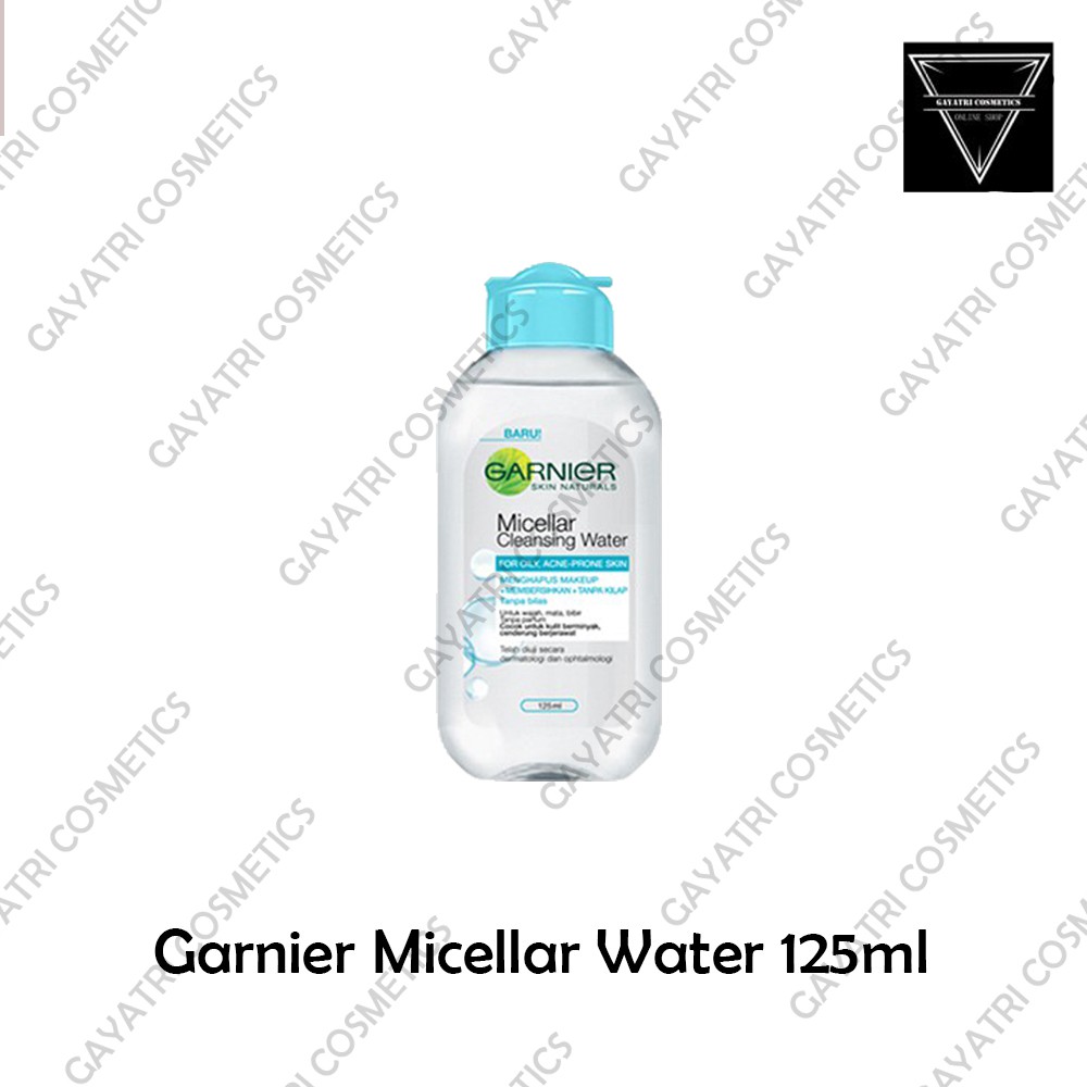 Garnier Micellar Water 125ml (Pembersih Wajah &amp; Makeup Untuk Kulit Sensitif)