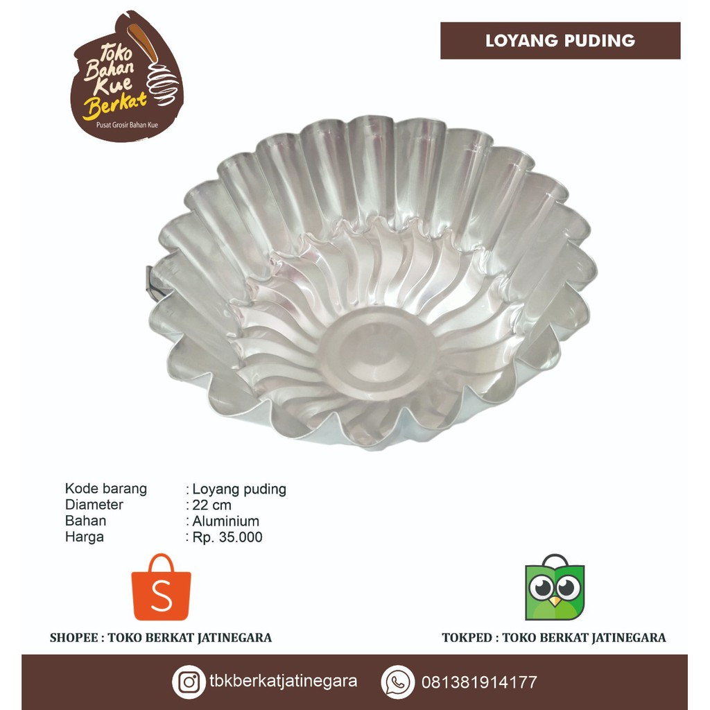 loyang puding 22cm