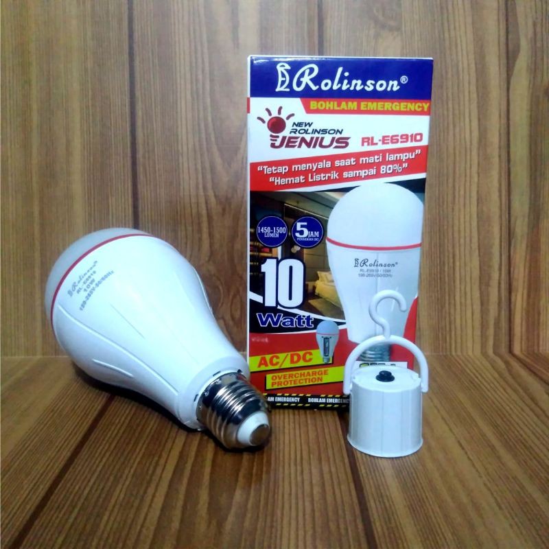 Lampu Bohlam Emergency 10 watt RL-E6910 ROLINSON