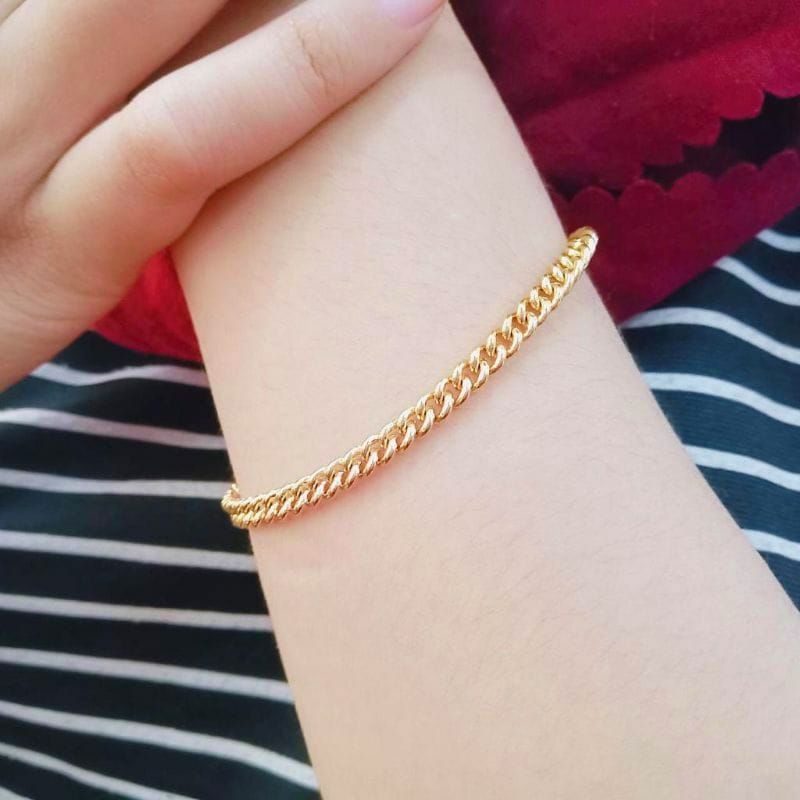 BEST SELLER GELANG RANTAI TITANIUM FASHION PRIA WANITA IMPOR