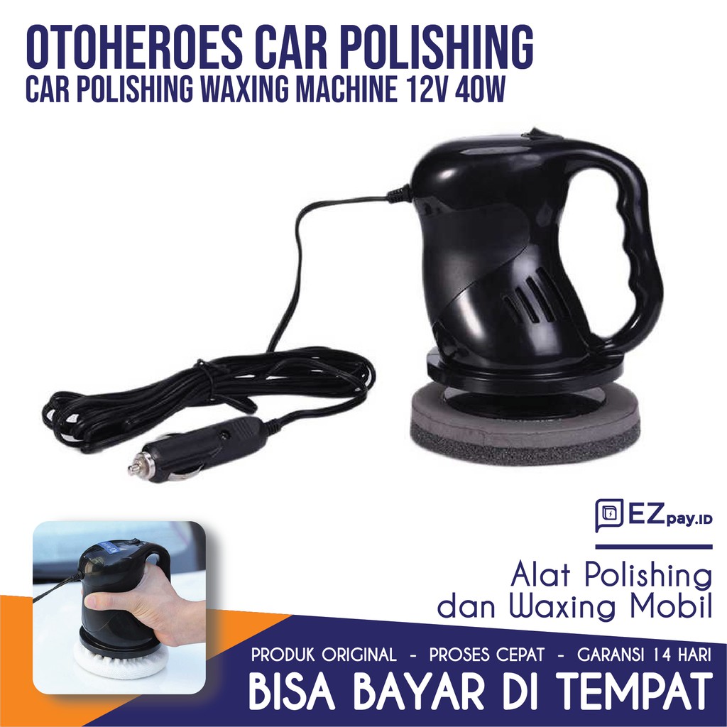 OTOHEROES Car Polishing Waxing Machine 12V 40W - M9202 MESIN POLES MOBIL MOTOR MESIN POLISHER MESIN POLES MINI ALAT POLES BODY MOBIL