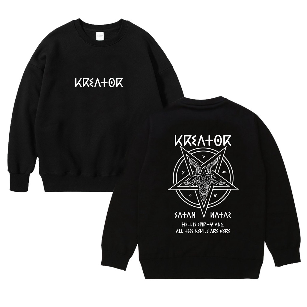 Crewneck Switer Satanic Original Kreator Apparel