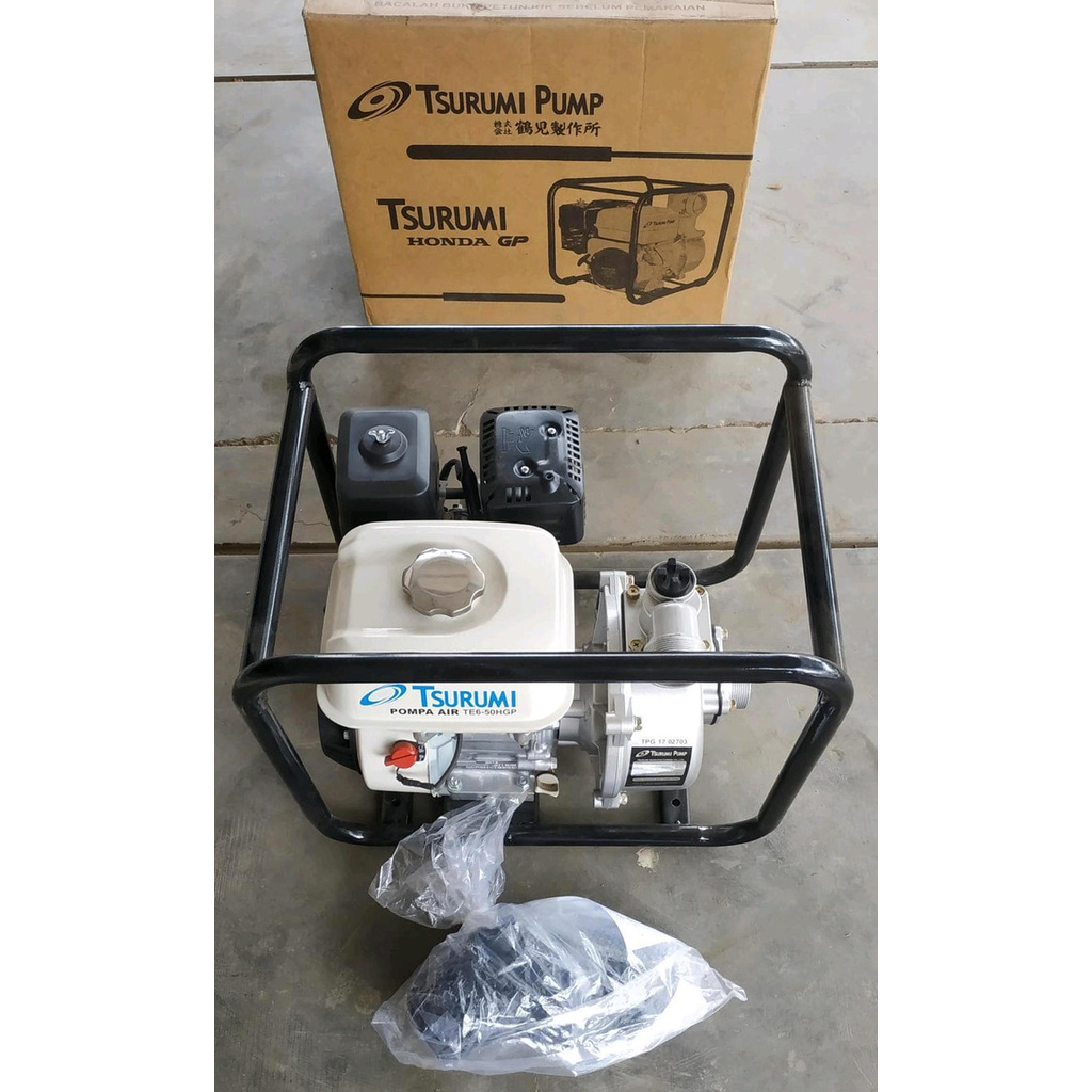 Mesin Water Pump Alkon Pompa Sedot Air Sawah 2" dim Honda GP Tsurumi