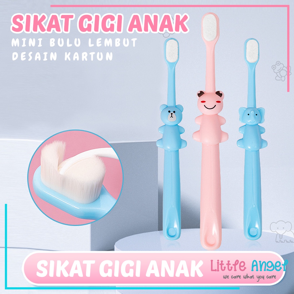 SIKAT GIGI BAYI ANAK SILIKON Baby Training Toothbrush Karakter Silicon Lembut Bulu Halus Kids Teether Gigitan