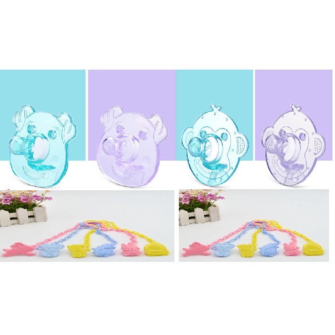 Gantungan Rantai Dot Dan Empeng Dot Monkey Piggy