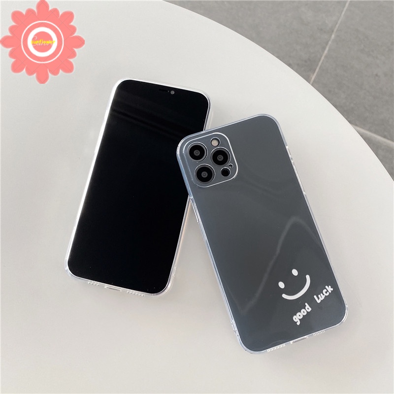 Clear Smiley Case Samsung A22 A11 A32 A52 A72 A71 A50 A30s A50s A51 A12 A10S A31 A21s M11 A20s Good Luck Soft TPU Back Cover-5