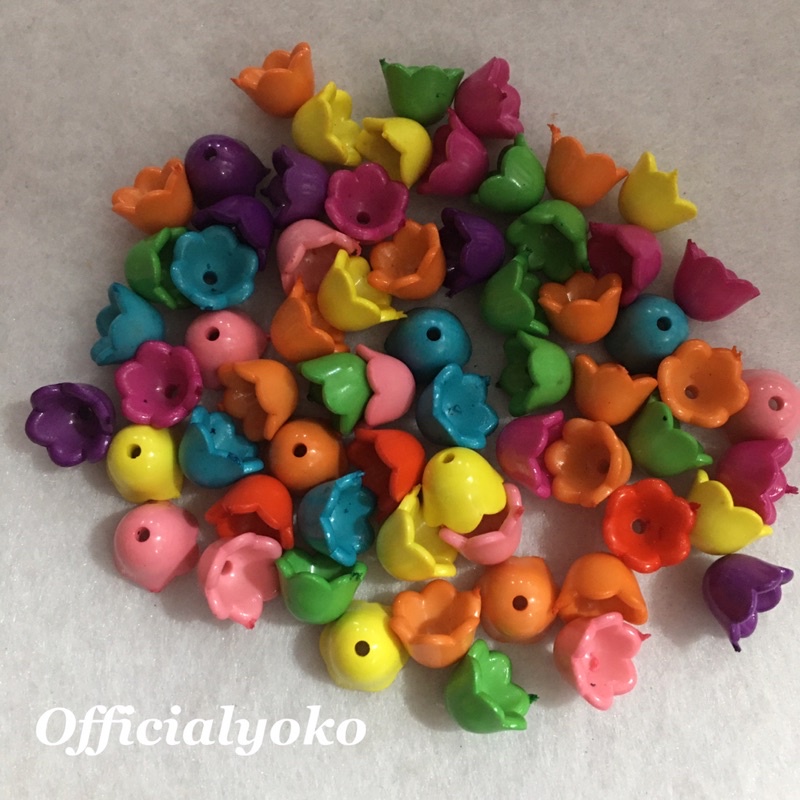 Manik Kelopak Bunga Warna Mix Random (15gram)