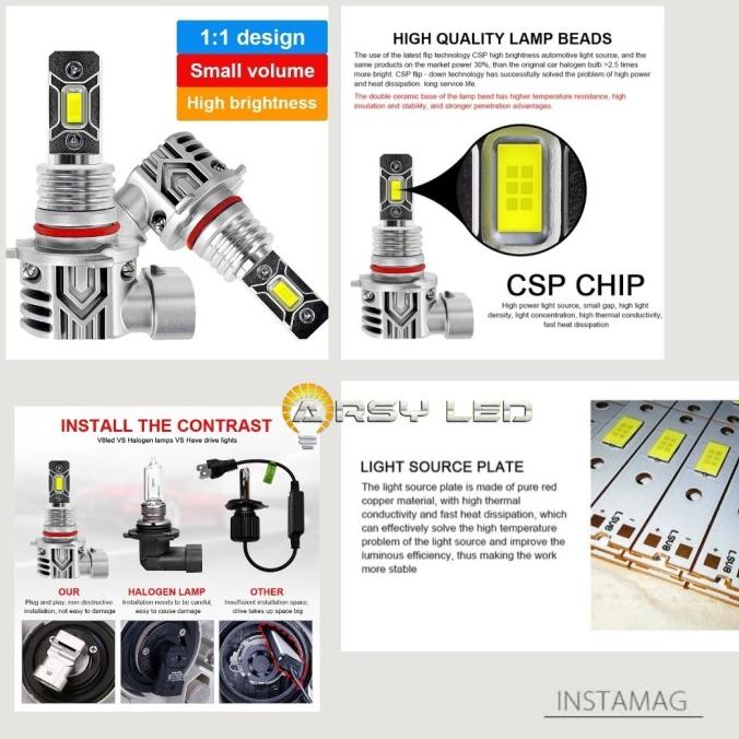 1 Biji Lampu Foglamp Led Csp Mobil Kuning - Brio Calya Sigra Xpander