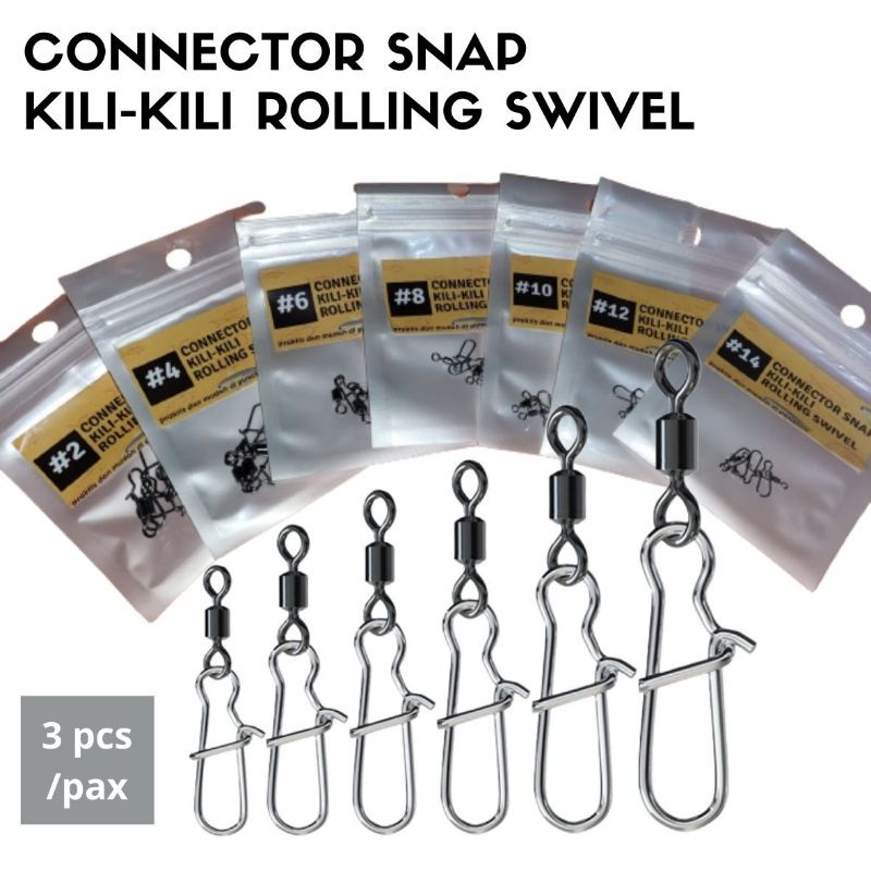 Kili-Kili Rolling Swivel Snap Connector HEMAT