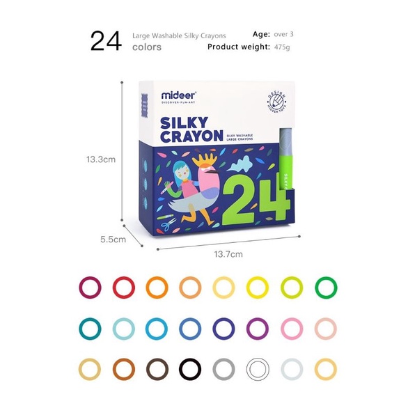 

Mideer Silky Crayon