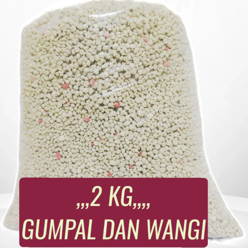 PASIR KUCING 2KG GUMPAL WANGI