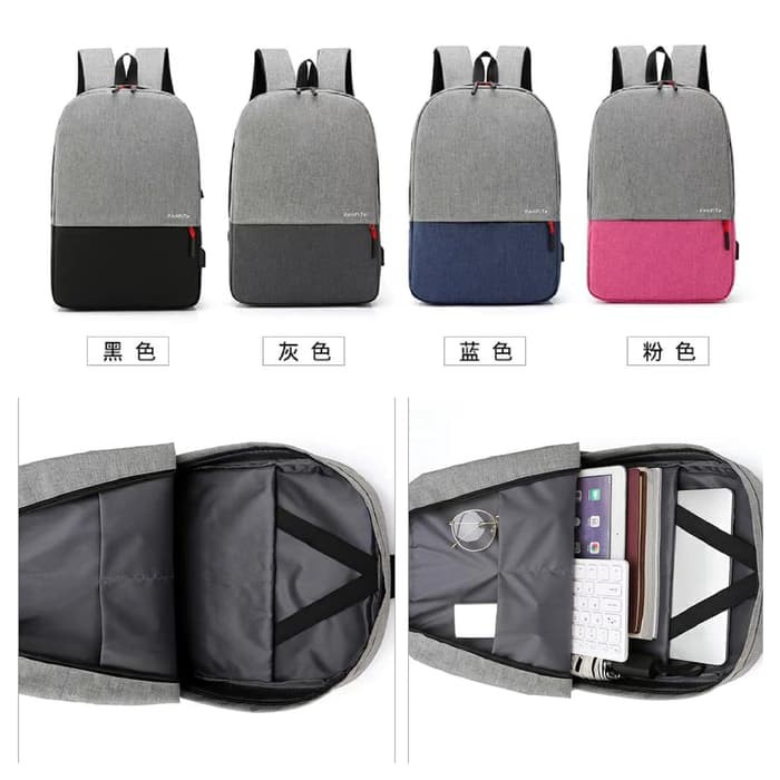 Tas Ransel Laptop / Tas Backpack / Tas Punggung USB Port Charger YTR01