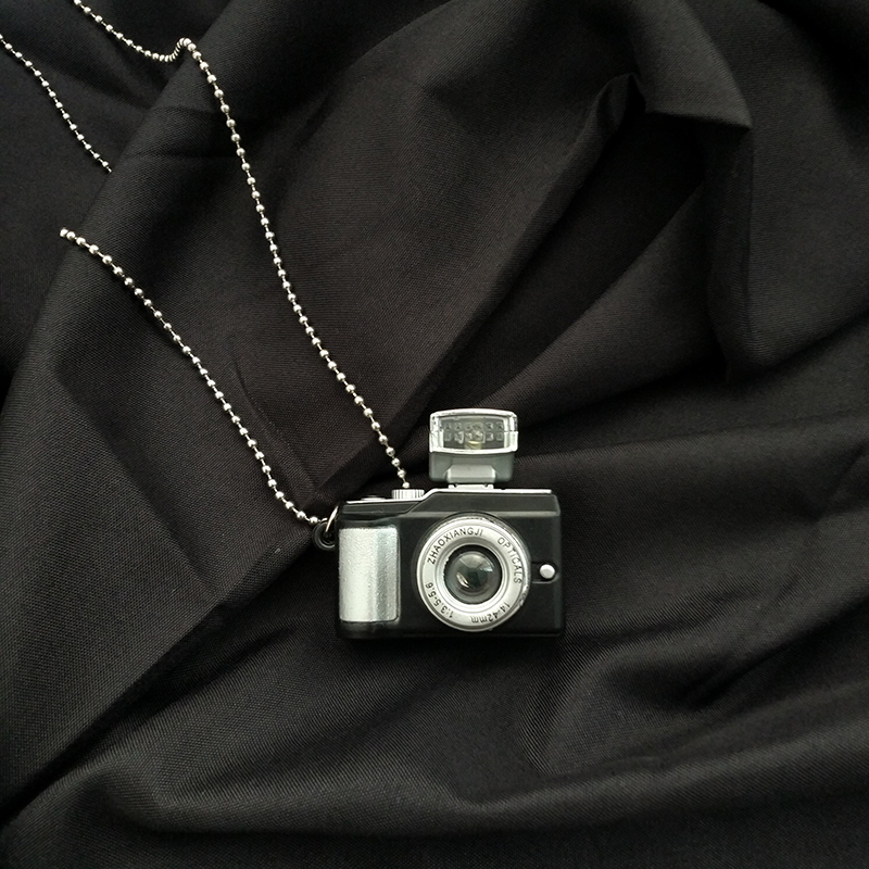 Flash Camera Necklace Accessories Vintage Harajuku Style Pendant Korea