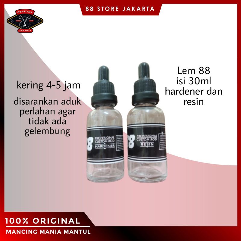 88storejakarta Lem resin epoxy wraping custom joran botol pipet 30ml