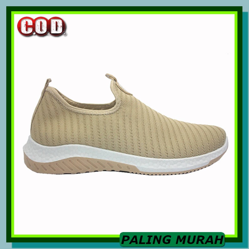 Sepatu Casual Wanita Pria Hitam Murah Sneakers Tali Bisa Bayar Di CG840 Dr. Kevin Sepatu Sport Snea