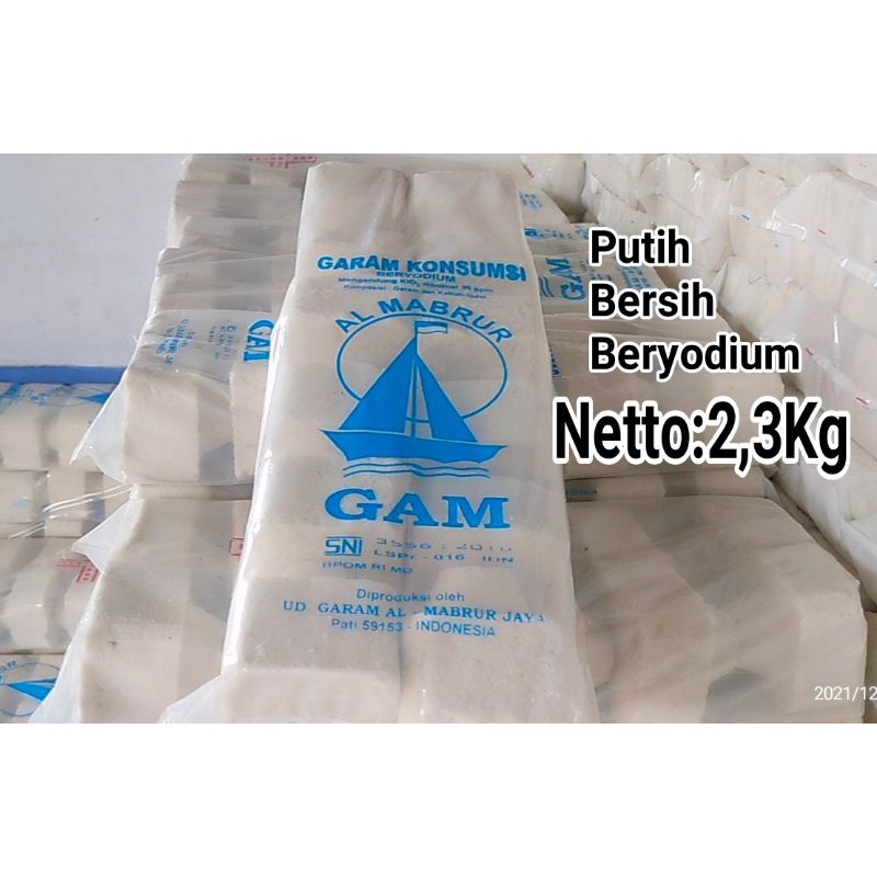 

GARAM KOTAK cap perahu GAM NETTO 2,3KG