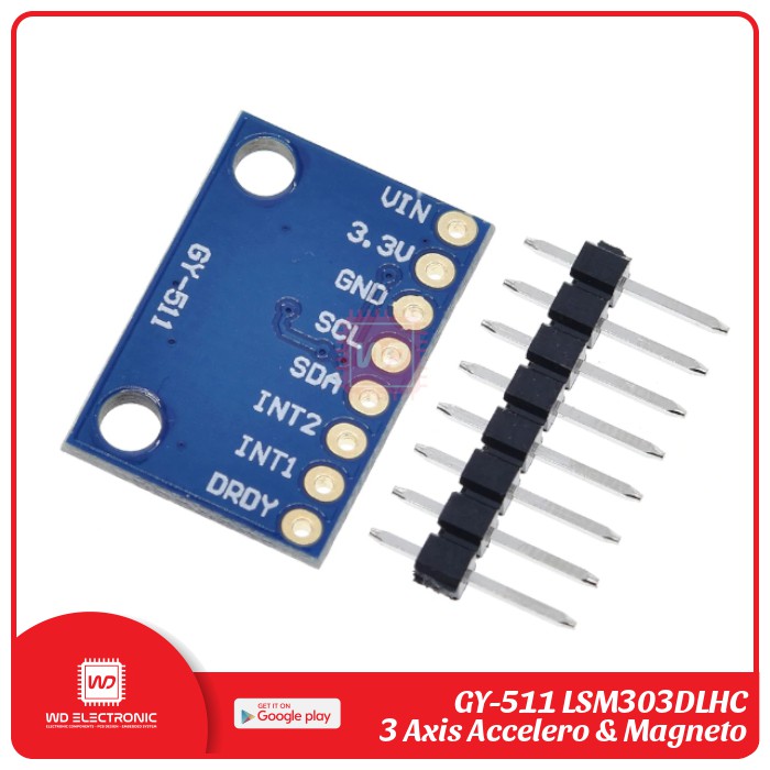 GY-511 GY511 GY 511 LSM303DLHC COMPASS 3 AXIS ACCELEROMETER &amp; 3 AXIS MAGNOMETER MODULE