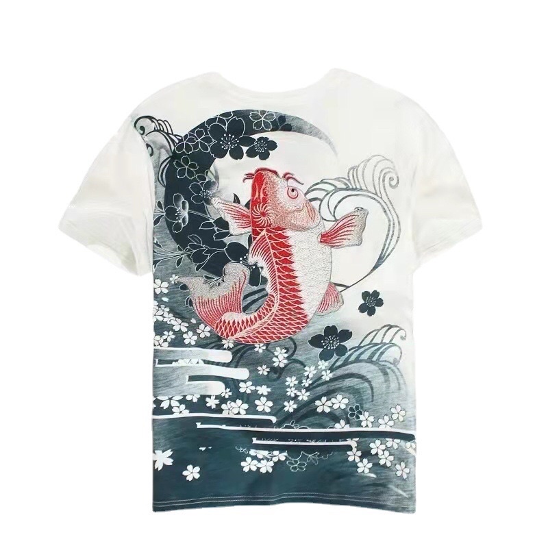 KAOS SUKAJAN IMPORT PRIA WANITA JEPANG KOREA KOI HARAJUKU ORIGINAL M-3XL JY59