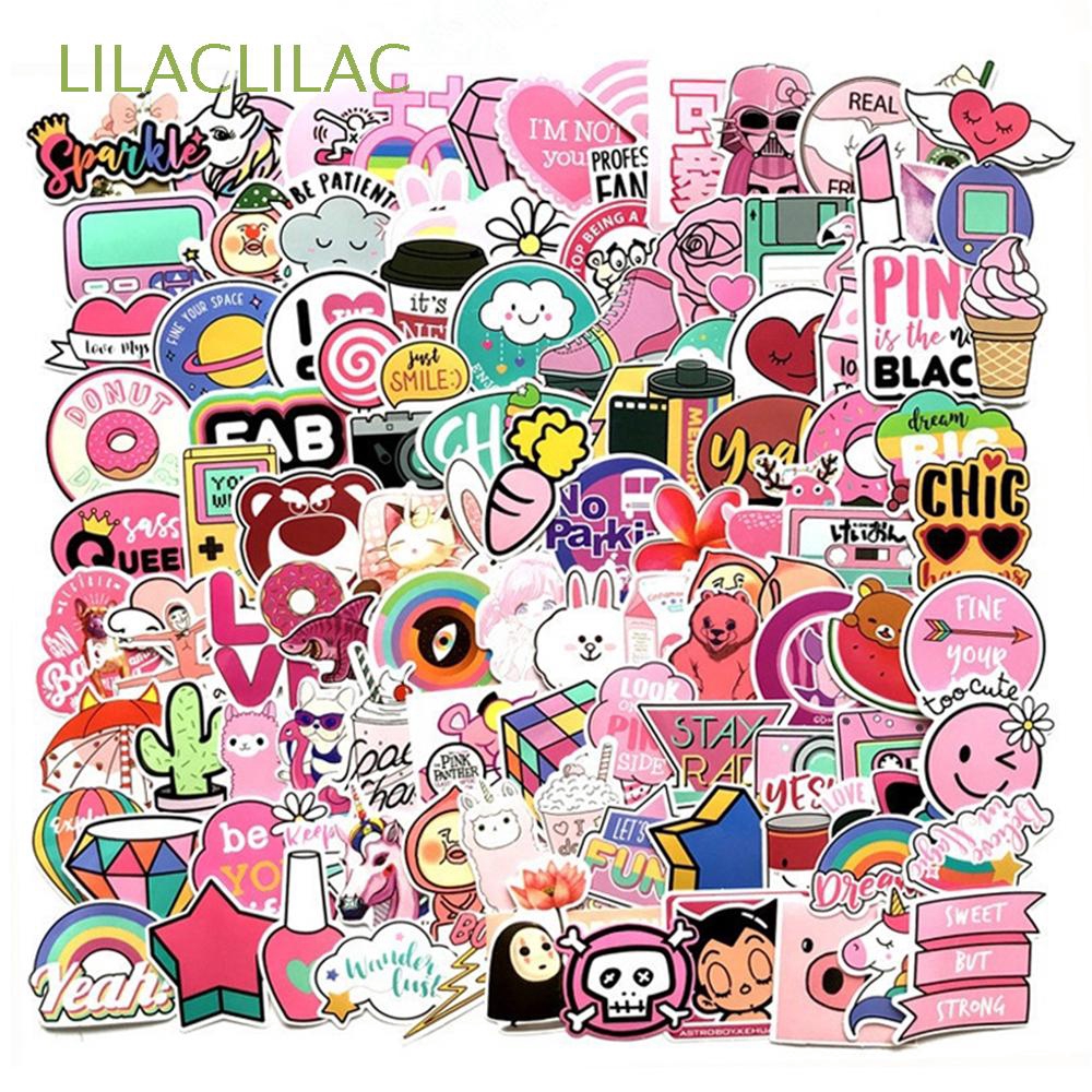 50 60Pcs Stiker Vinyl PVC Motif Kartun untuk Dekorasi 50 60Pcs Stiker Vinyl PVC Motif Kartun untuk Dekorasi