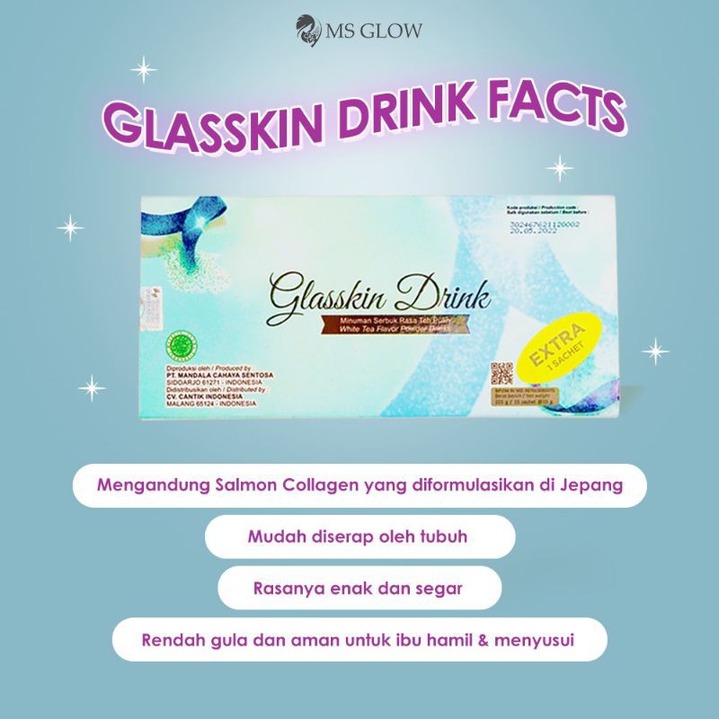 

(BISA COD) GLASKIN DRINK by Ms glow Free tempat minum