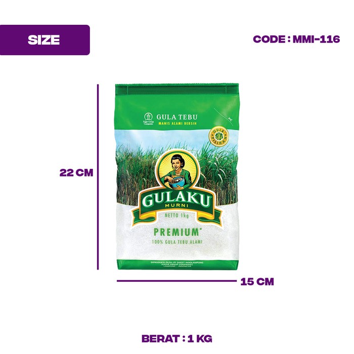 

Gulaku Gula Pasir Premium 1 Kg Original (Mmi-116)