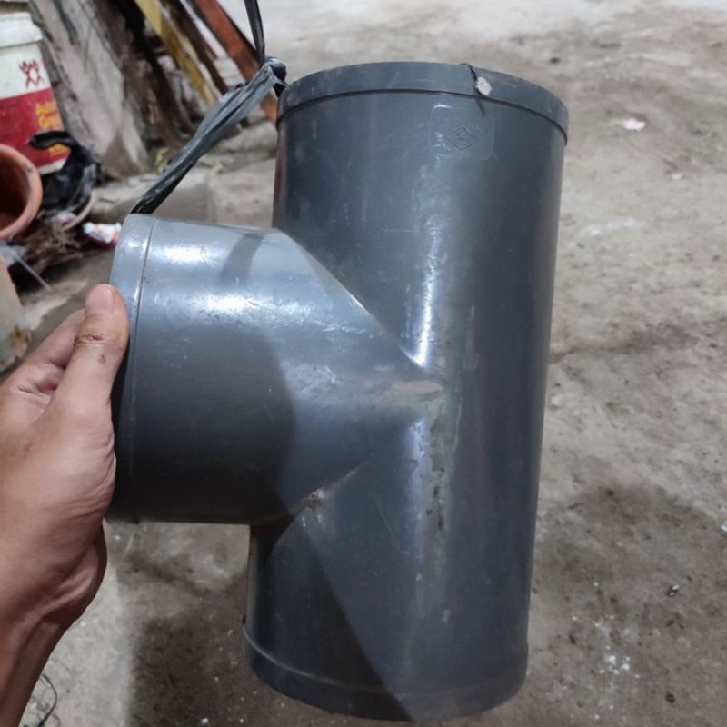 Tee 6inch Rucika D | T 6inch | T Sambungan Paralon 6 inch
