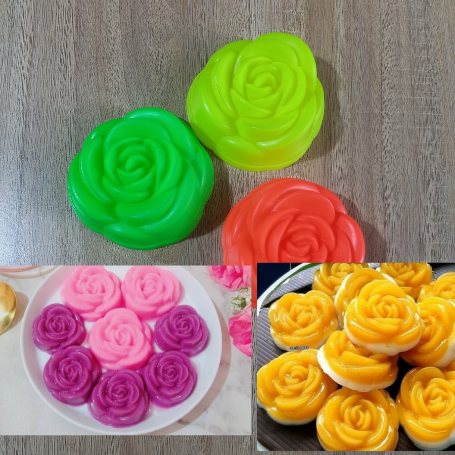 Cetakan Puding Mawar Kecil Cetakan Bolu Kukus Mawar