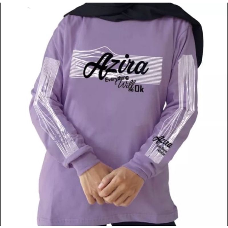 Kaos Lengan Panjang Azira/Kaos Hijab Azira Original