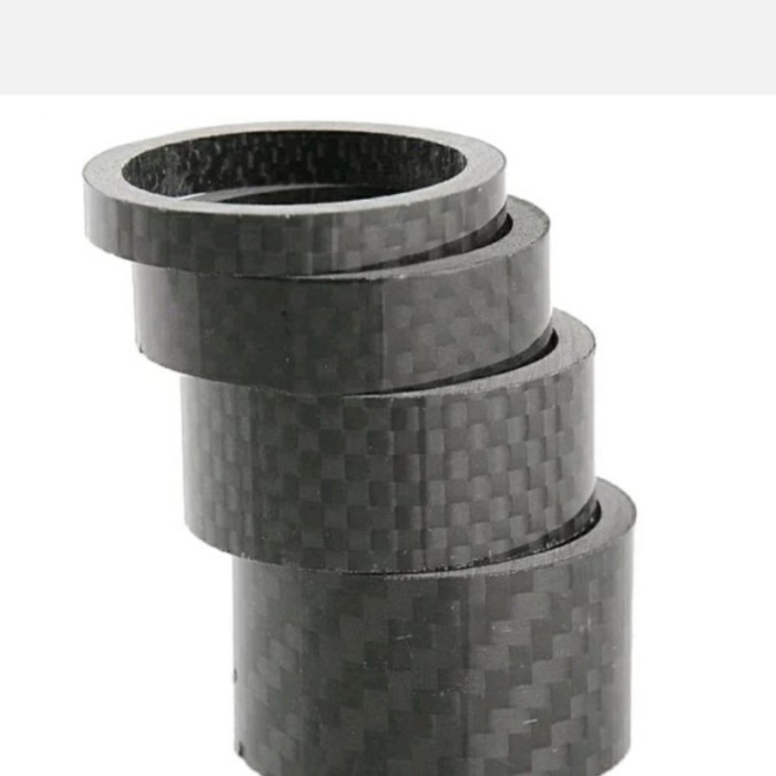 1 set 4 pcs Ring Spacer Carbon Spicer 20mm, 15mm, 10mm, 5 mm