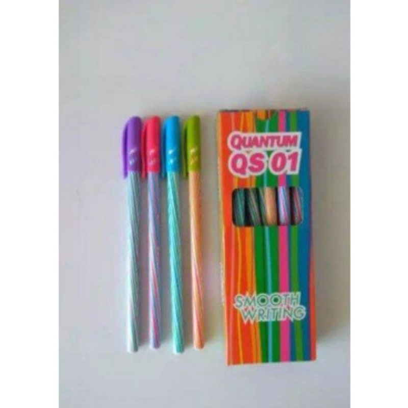 Hot item Pena quantum harga per pack 12 pcs / pulpen tulis quantum QS 01