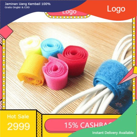

【PRISCILIAROZA】Velcro Strap / Pengikat Kabel / Penjepit Klip Kabel - RANDOM