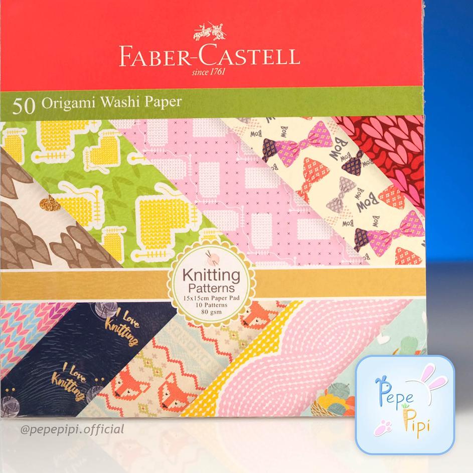 

Ready Stok QZHSQ Washi paper Faber Castell Kertas Warna Lipat Origami 16 x 16 dan 15 x 15 Motif Fruit Season Knitting 85 Seller