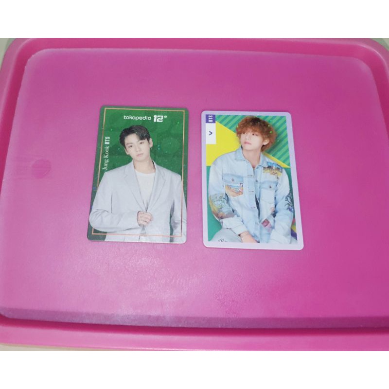 BTS Toko Hijau Photocard PC Jungkook, Taehyung (V)