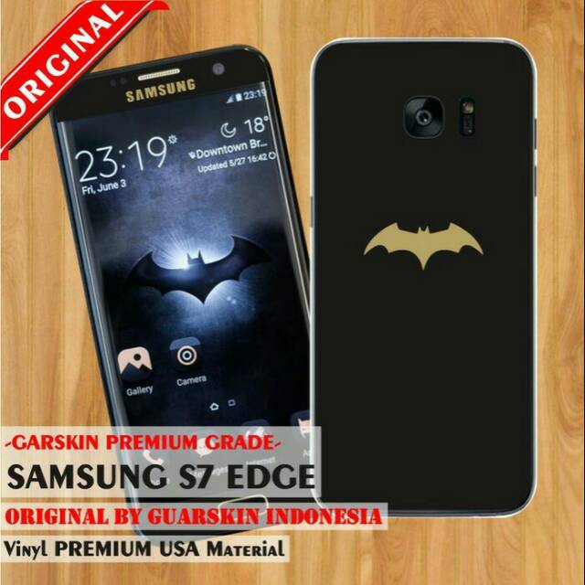 [Original] Premium Skin Garskin Screen Samsung S7 Edge - Batman Edition