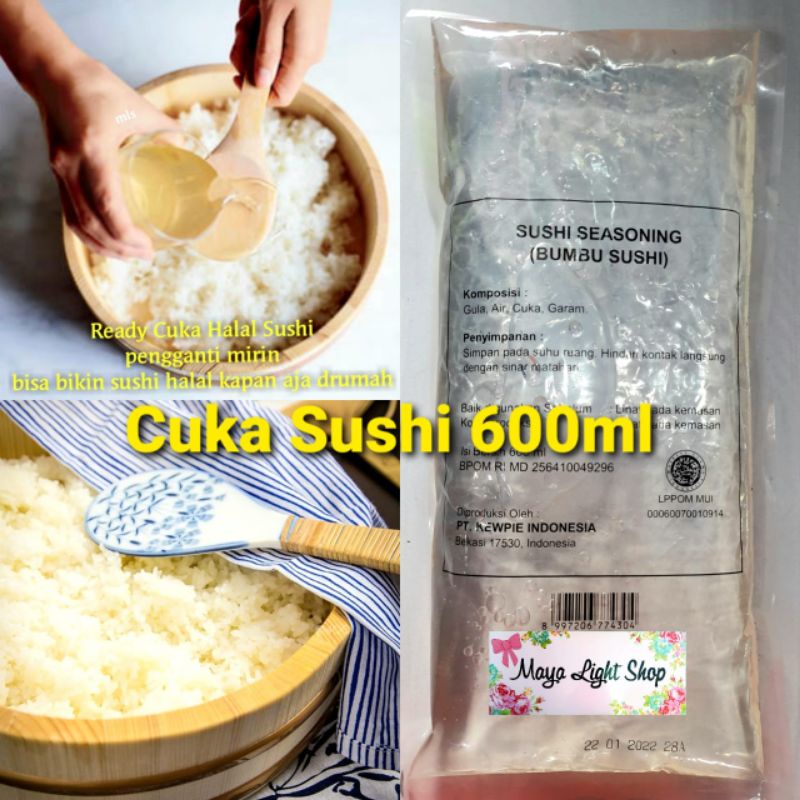 

Cuka Sushi 600ml rice vinegar mirin halal bahan sushi bento kimbap murah cuka beras