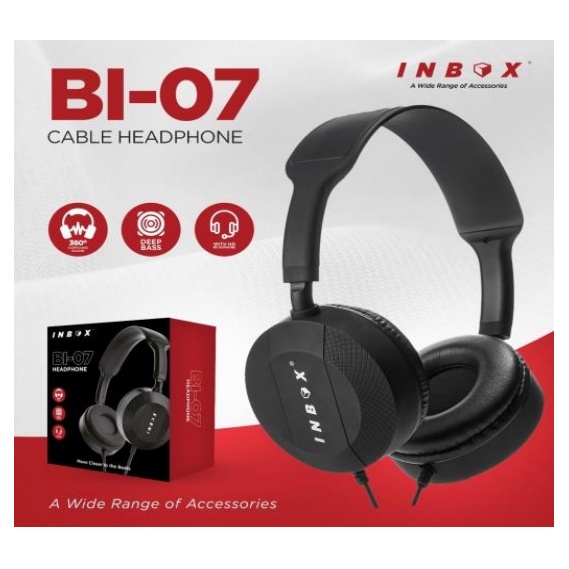 INBOX Headphone BI 1 / 2 / 3 / 4 / 5 / 6 / 7 Headphone Gaming Cable Headphone Bass