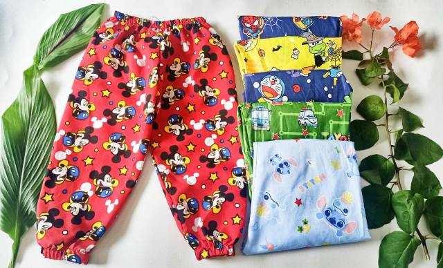 Carva celana joger anak laki-laki dan perempuan motif  all varian motif 1-8 tahun murah realpict