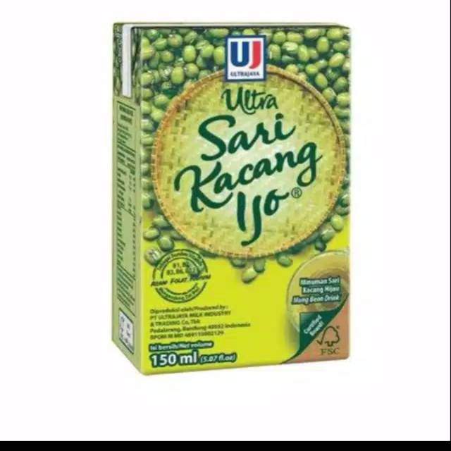 Ultra sari kacang ijo 150 ml per  dus  isi  24 pcs Shopee 