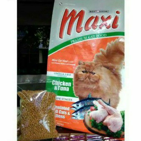 MAXI PREMIUM CAT FOOD  1 KG / MAKANAN KUCING KERING