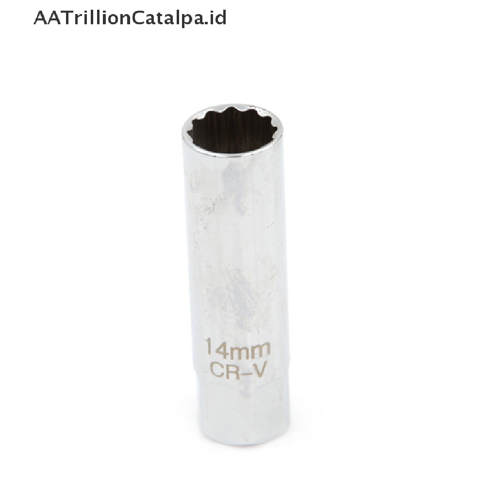 Aa Kunci Pas socket Busi Trillioncatalpa 14mm 12 Titik Bahan Metal