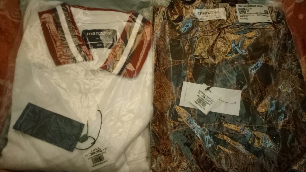 Manzone Kemeja Batik Pria Lengan Pendek Slim Fit Birawa 4-best Buy-brown