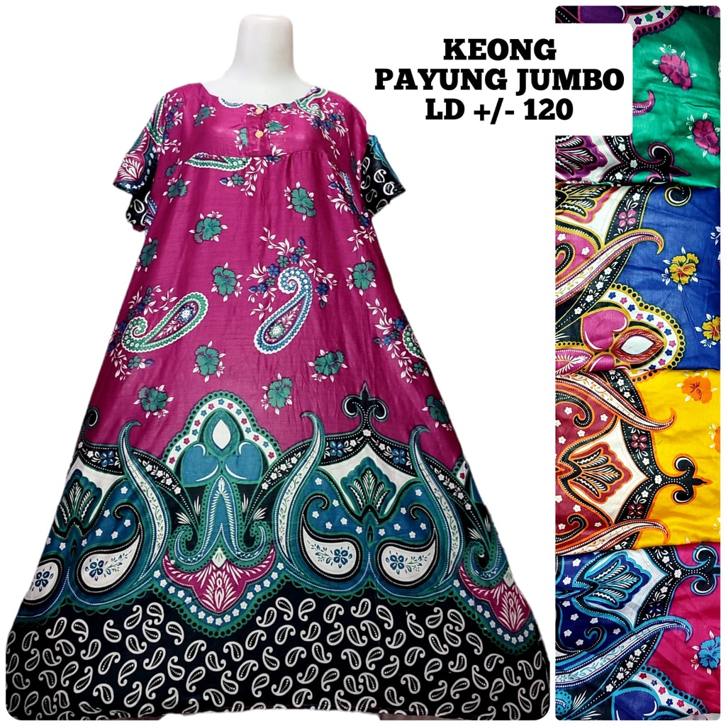 Daster Payung Busui Adem (bs Plh Motif) Dress Ibu Wanita Ecer Grosir Jumbo bayar ditempat murah klok-7