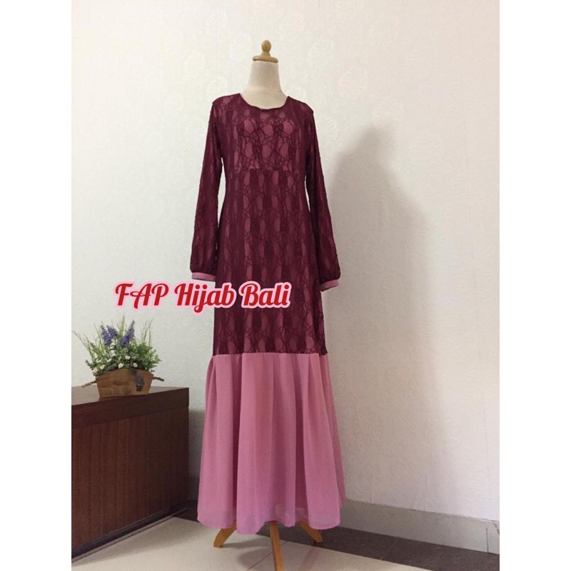 Gamis Nasira Brokat by FAP Hijab