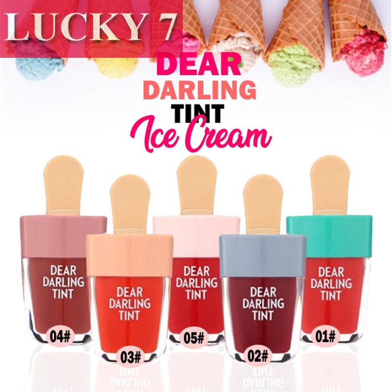 Liptin Dear Darling Tint - Dear Darling Water Gel Tint Ice Cream LIPTINT MATTE LIP TINT (1 Pcs)