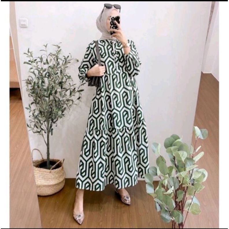 ZARA MIDI DRESS TERMURAH || GAMIS TERBARU KEKINIAN BAHAN KATUN RAYON FASHION WANITA